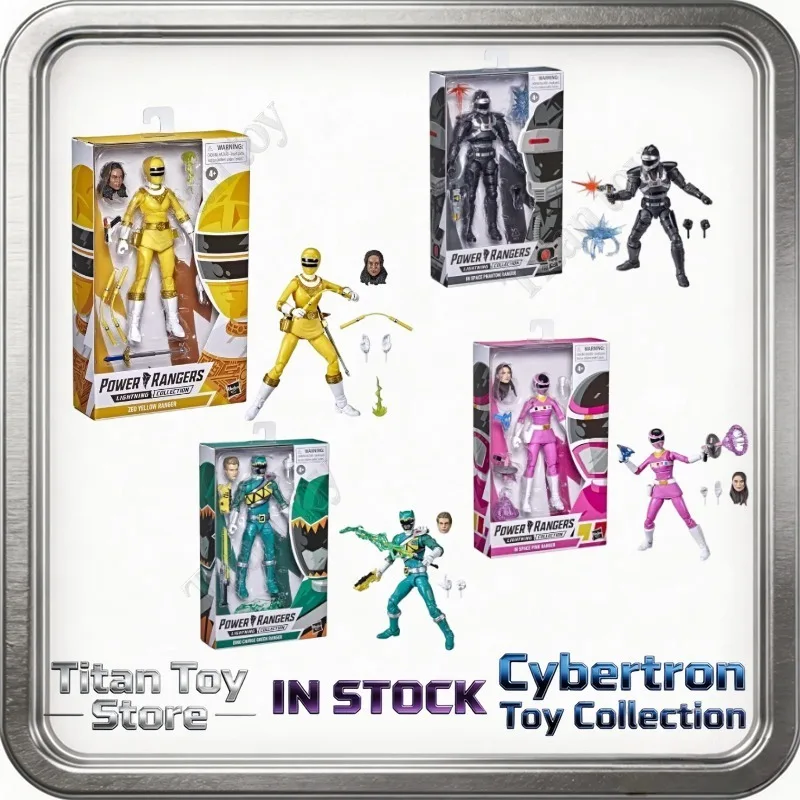 すぐに発送可能-パワーレンジャー-10ウェーブ-ブラック-ピンク-グリーン-イエロー-ウォーアクションフィギュア-モデル玩具-コレクションギフト-在庫あり