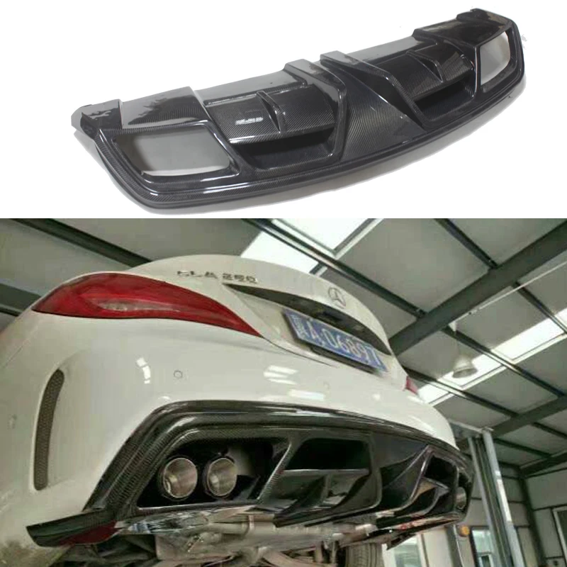 It is suitable for Mercedes-Benz CLAW117 to refit the real carbon fiber to spoil the rear lip and surround the diffuser.