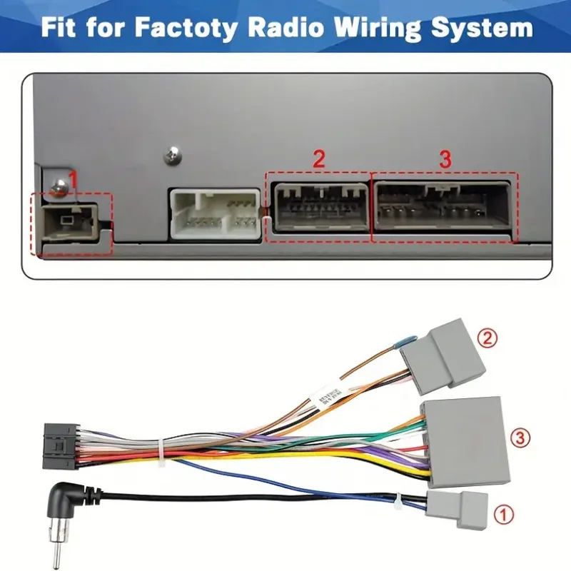 16 Pin Power Cable Wire Adapter Car Radio Stereo Wiring Harness Connector for Honda CRV Civic 2007-2011