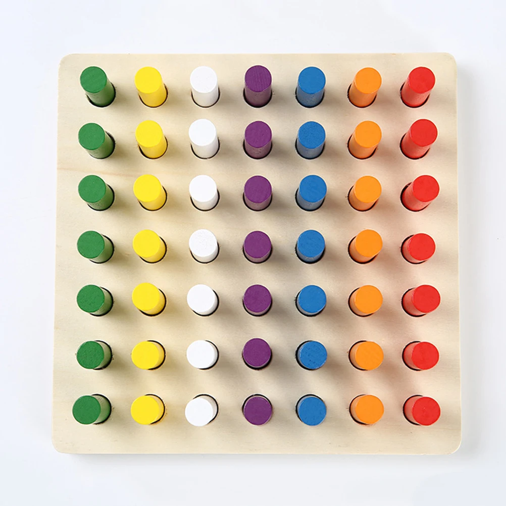 

Color Recognition Teaching Aids Finger Wooden Interposer Educational Preschool Toy Matching Manual Children Toys
