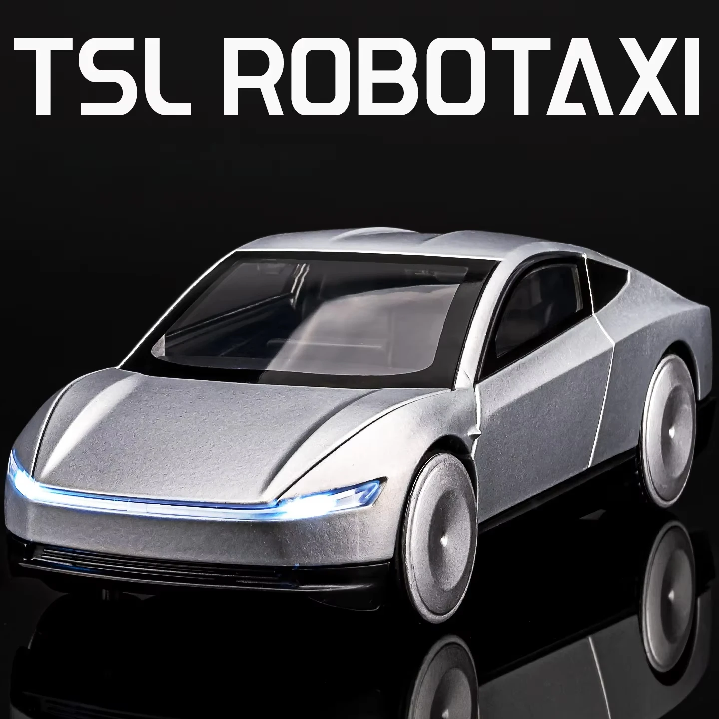 1:32 テスラ ロボタクシー ピックアップ 合金車モデル シミュレーション フィリ カーモデル 男の子 メタル おもちゃ 車 オーナメント ギフト