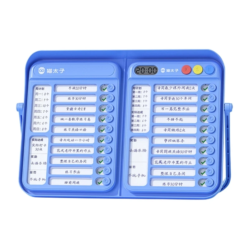 K1AA 어린이를 위한 휴대용 집안일 차트, 해야 할 일 목록 체크리스트 일일 주간 계획을 위한 작업 보드 내 집안일 행동 보상 차트