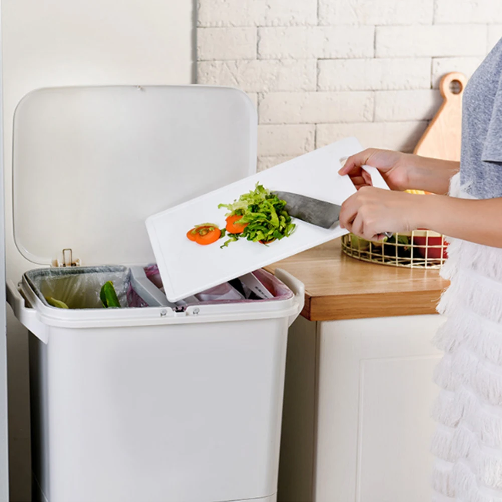 【Lifeideas】38L 2 Compartment Pedal Recycling Waste Bin for Kitchen