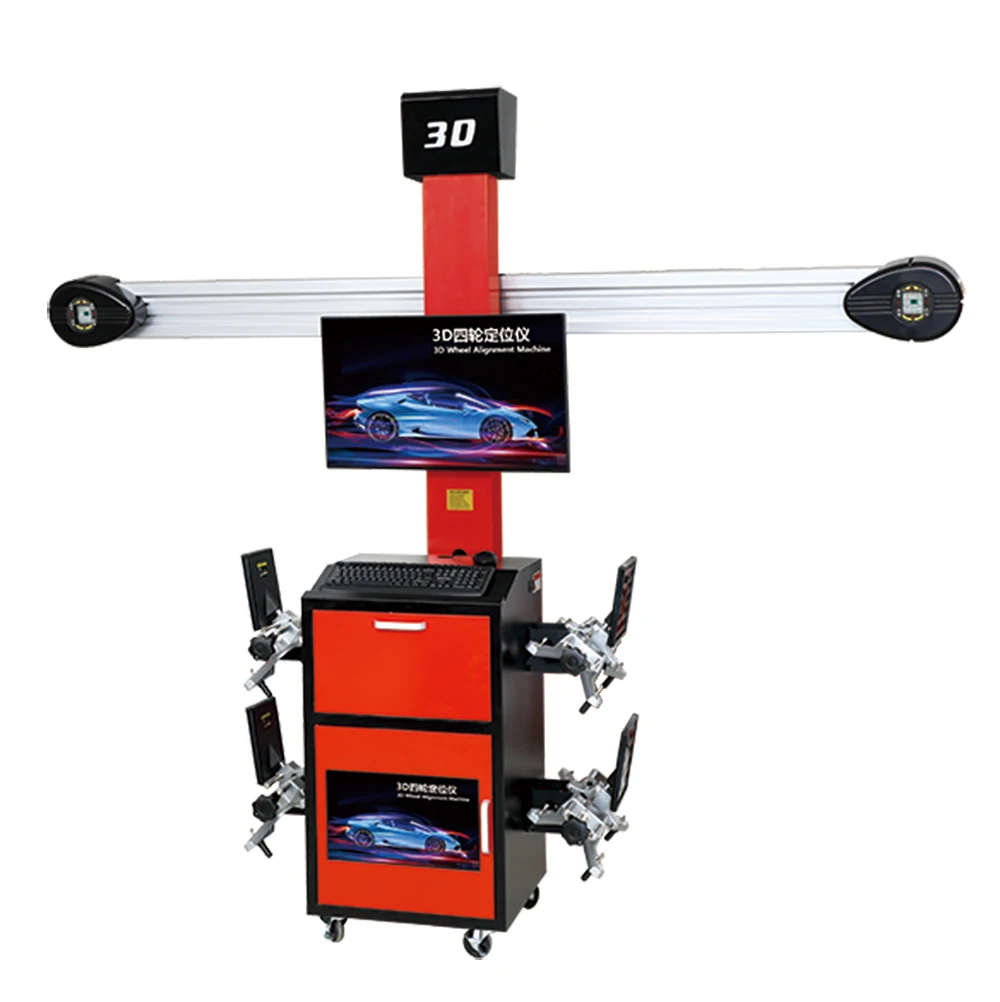 High Precision 3D Car Four Wheel Alignment Machine For Sale Universal Operating System Free Updates 4 Wheel Aligner