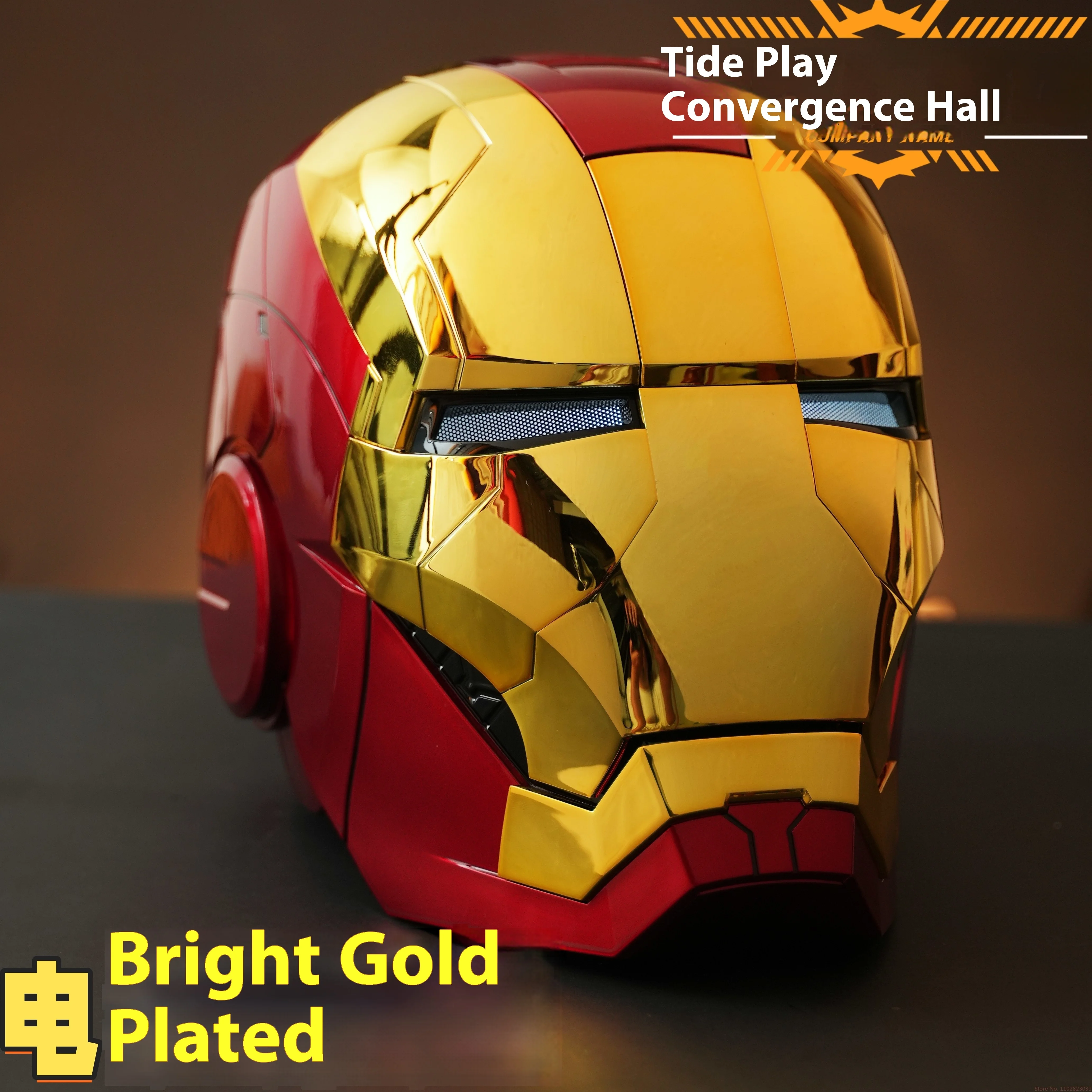 Electronic Iron Man Mk5 1:1 Helmet Automatoc Voice Control Avengers Mk7 Mk5 Cosplay With Led Light Toy Close Ironman Helmet Gift