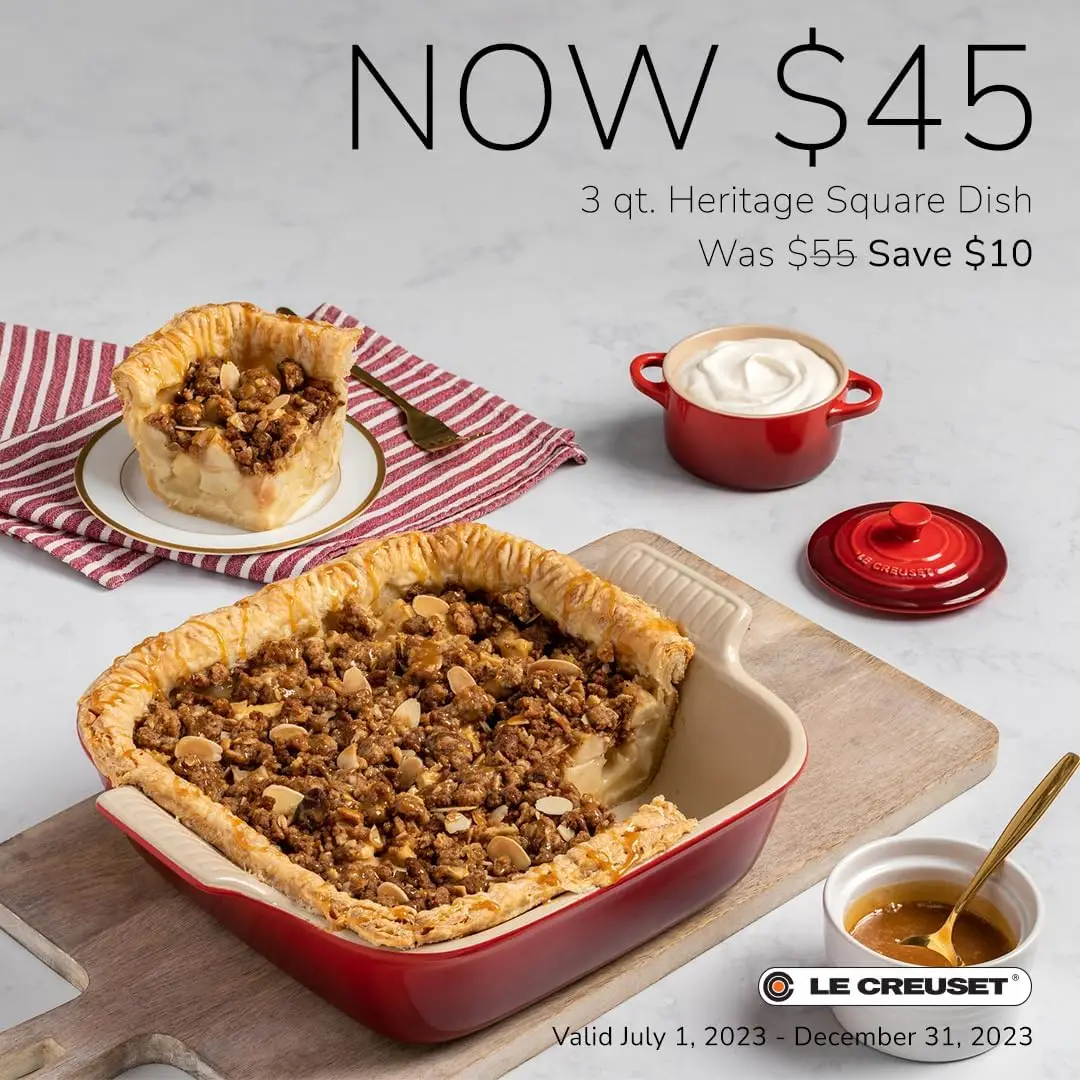 3 Quart Marseille Blue Square Stoneware Baking Dish, 9 Inch Heritage Design