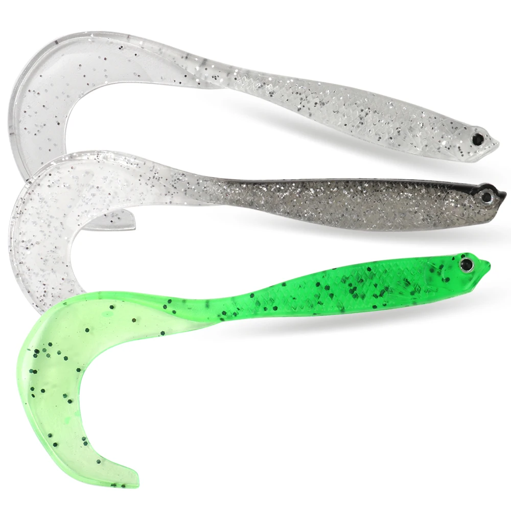5 Stück 125mm 7g Weicher Angelköder, Paddle Tail Schwimmköder, PVC Weichplastikköder für Barsch, Forelle, Salzwasser Kunstköder