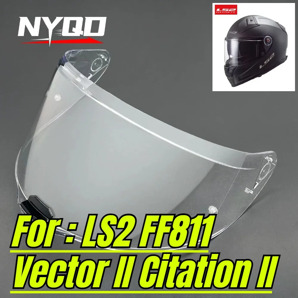 Motorcycle Helmet Visor Replacement Lens For LS2 FF811 Vector II Citation II Full Face Helmet Spare Accessory