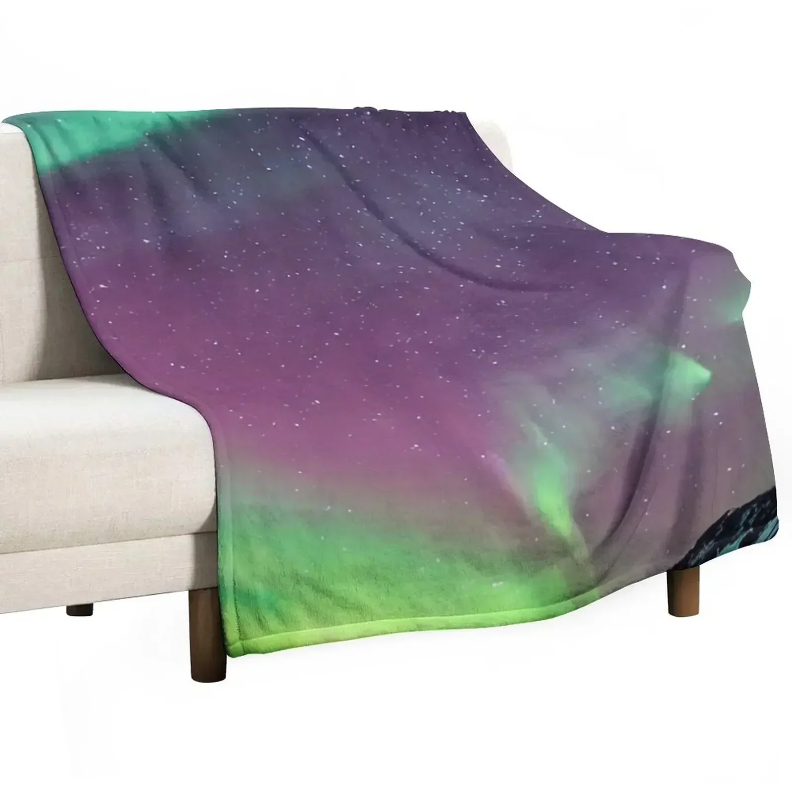 

New Polar Lights Sky Throw Blanket Decorative Beds Decorative Sofa Warm Blankets