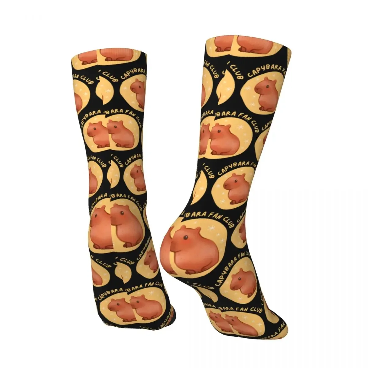 Hip Hop Retro Cute Pastel Capybara Fan Club Crazy Men's compression Socks Unisex Capybara Street Style Pattern Printed