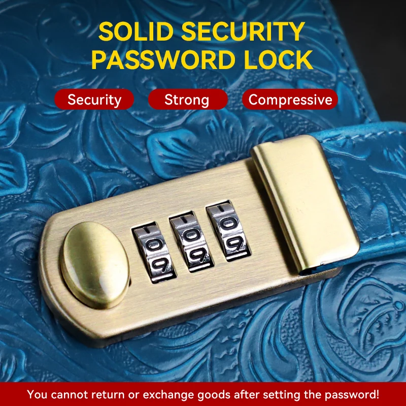 Luxo retro couro genuíno caderno a6 capa caso com suporte de caneta com bloqueio diário escritório viagem artesanal sketchbook