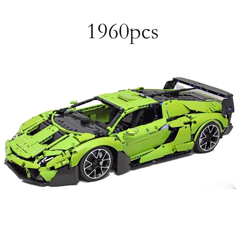 

Scale 1:8 Supercar Racing Vehicle Sports Model Technology Building Block Toy Educational Gift MOC-101956