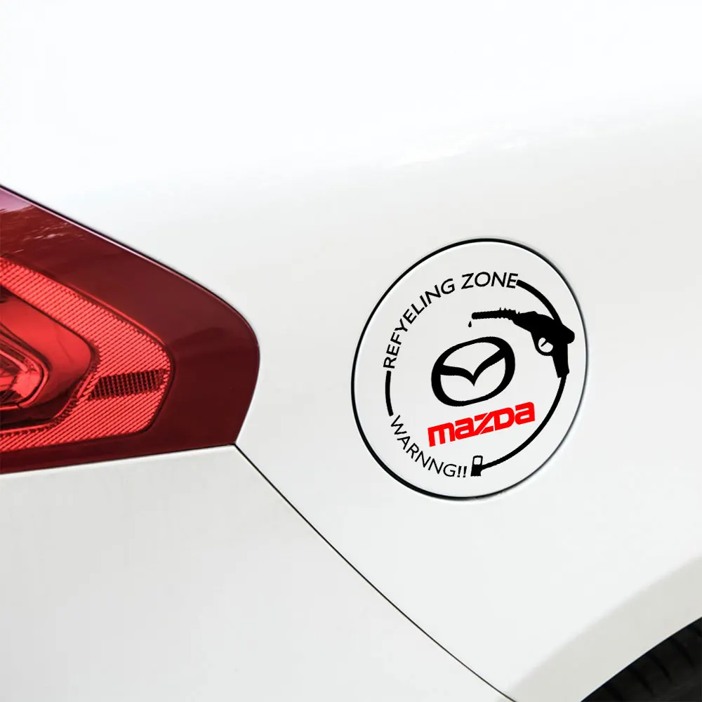 Car Fuel Tank Cap Decoration Sticker Auto Exterior Decals For Mazda 2 3 5 6 Axela Atenza Spee Demio MPS Miata RX-7 RX-8 626 BM