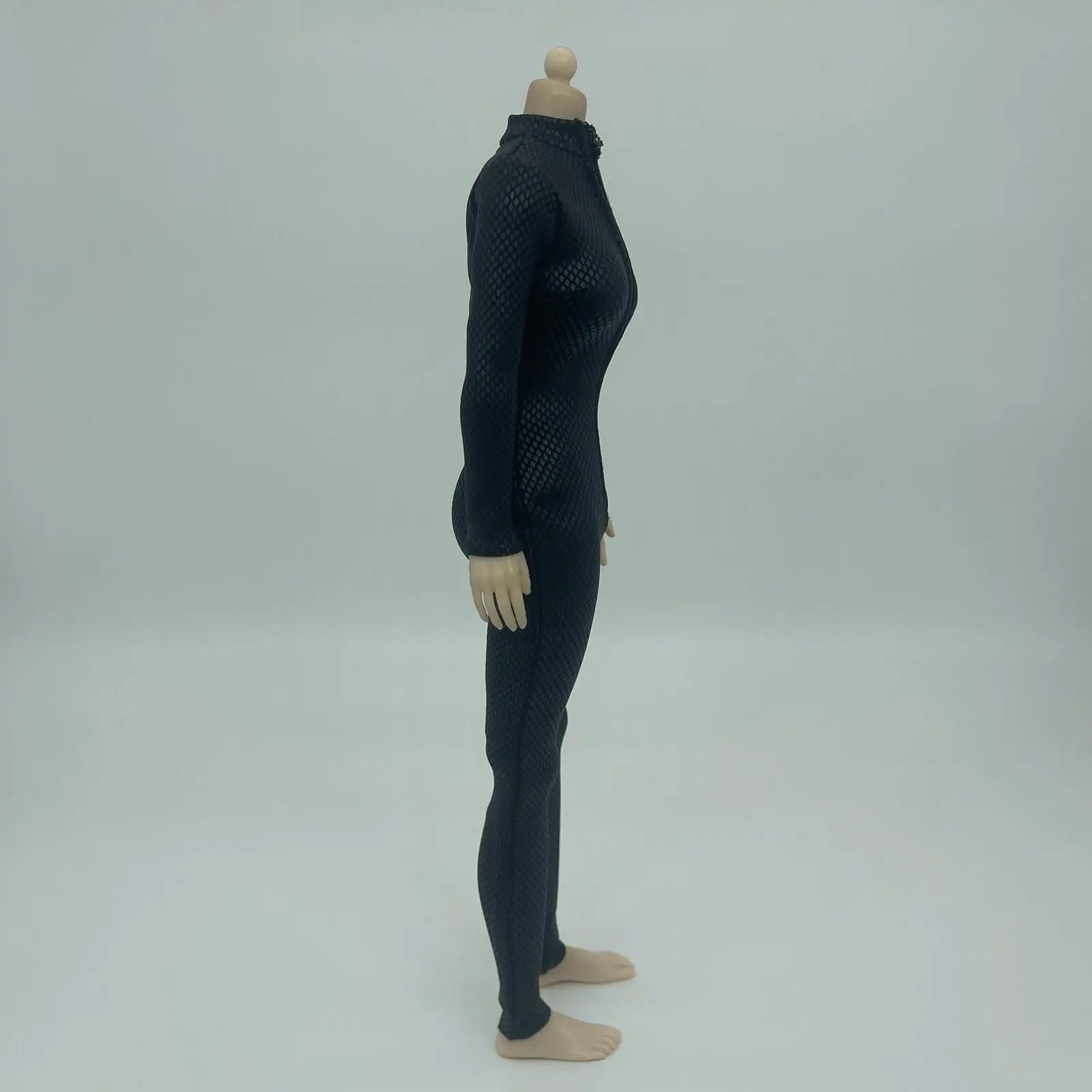 

Женский комбинезон из искусственной кожи в масштабе 1/6, миниатюрная одежда для 12 дюймов