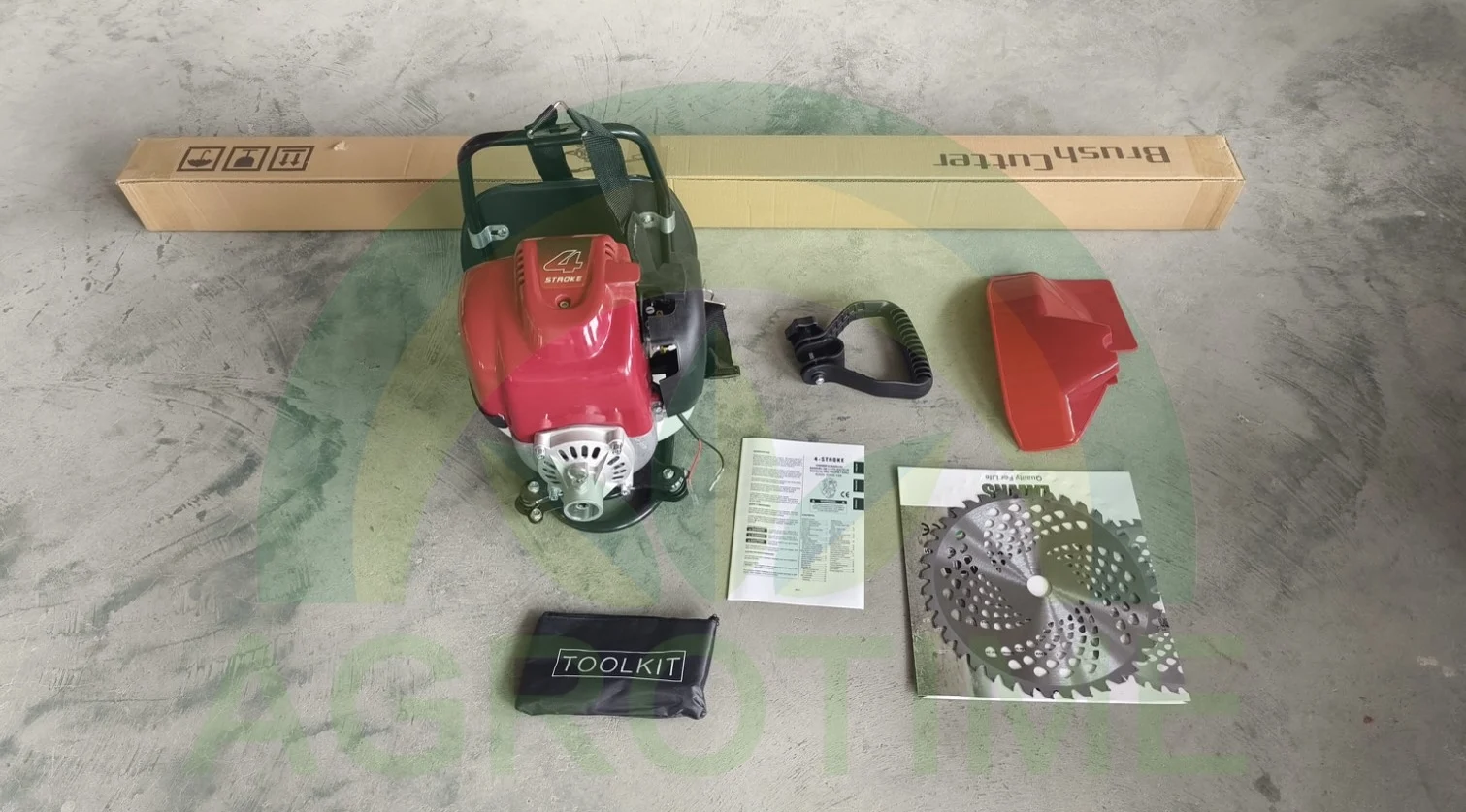 For Commercial Use 35.8cc 4-Stroke Backpack Brush Cutter Professional Grass Trimmer & Weed Whacker with Powerful Engine