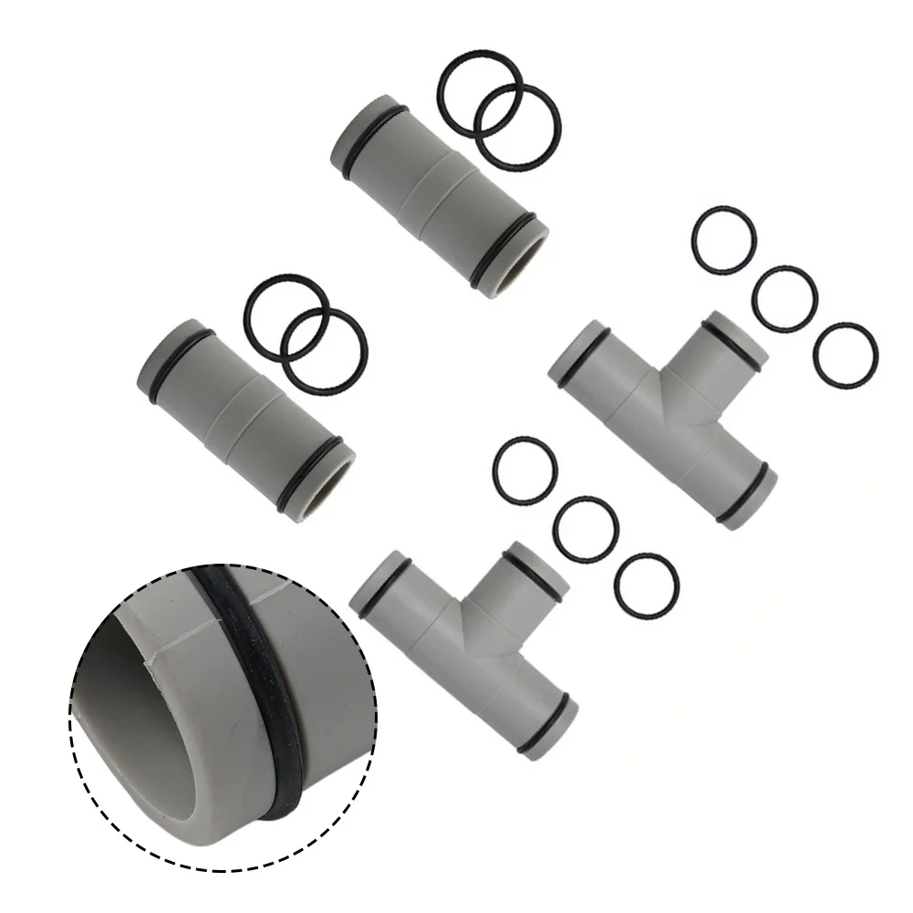 Hose Connectors Pool Hose Connector T Joint Hose Connectors O Rings Swimming Pool T Joint Connectors Package Content