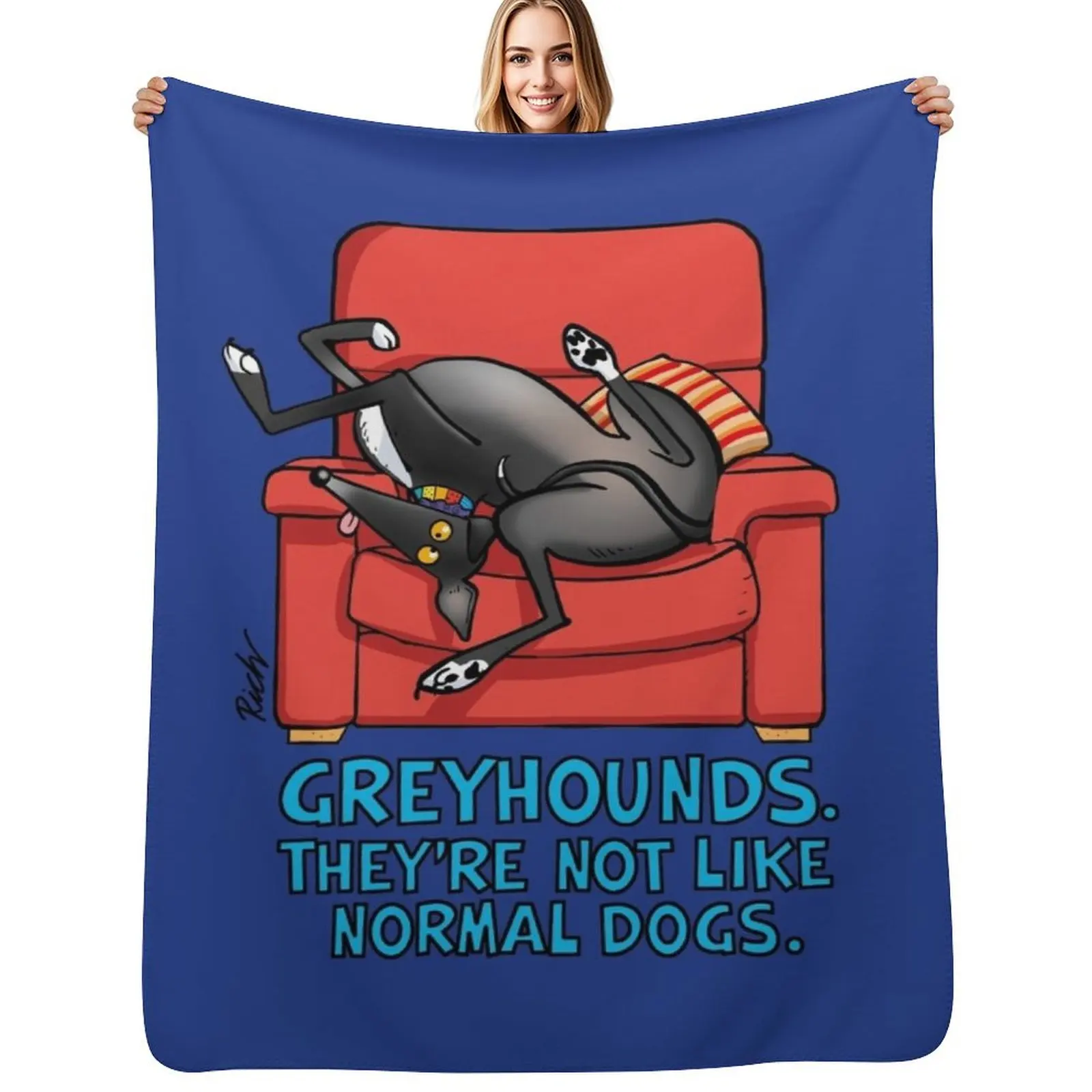 

They're not like normal dogs Throw Blanket Decorative Soft Throw Blanket for Couch Sofa