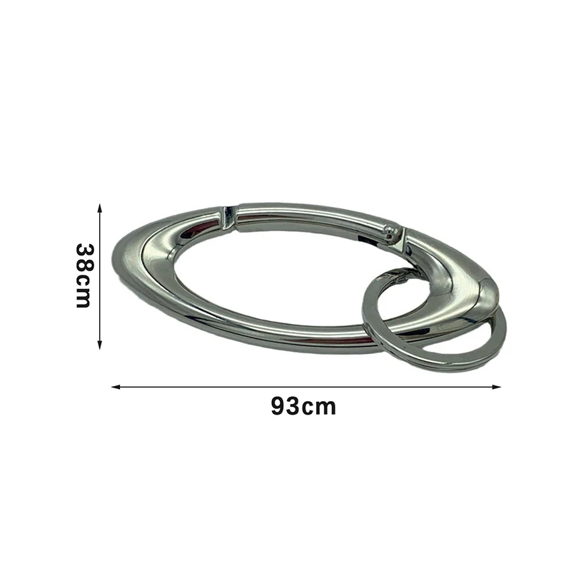 Men Alloy Carabiner Blackout Mountaineering Keychain Oval Multifunctional Belt Buckle Accessories Key Ring Unisex