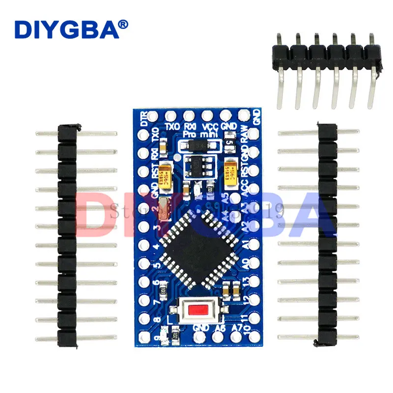

10 шт. ATMEGA328P Pro Mini 328 Mini ATMEGA328 3,3 В/8 МГц 5 В/16 МГц ATMEGA328P-AU для Arduino, совместимый Nano CP2102 FT232RL