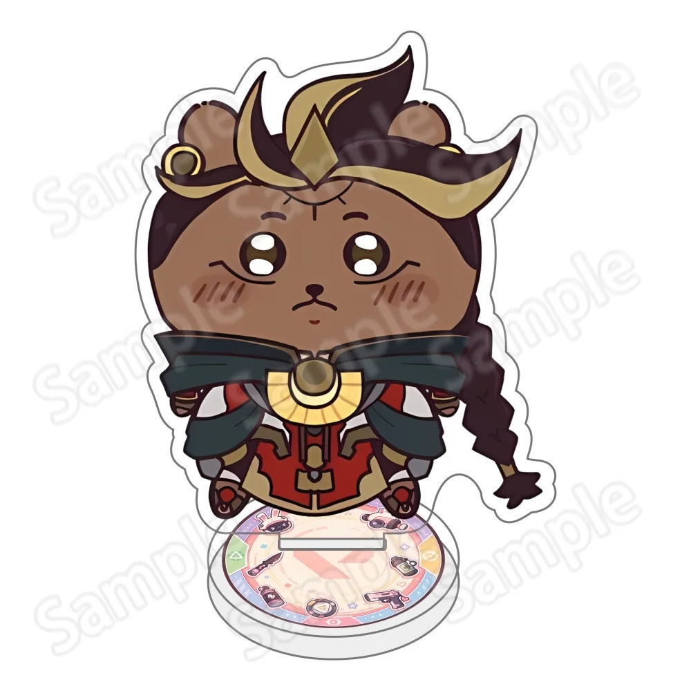 New Overwatch 2 10cm Acrylic Stand keychain Figures Zenyatta , McCree & D.Va Game Collectible Merchandise Desktop Decoration Fan view 3