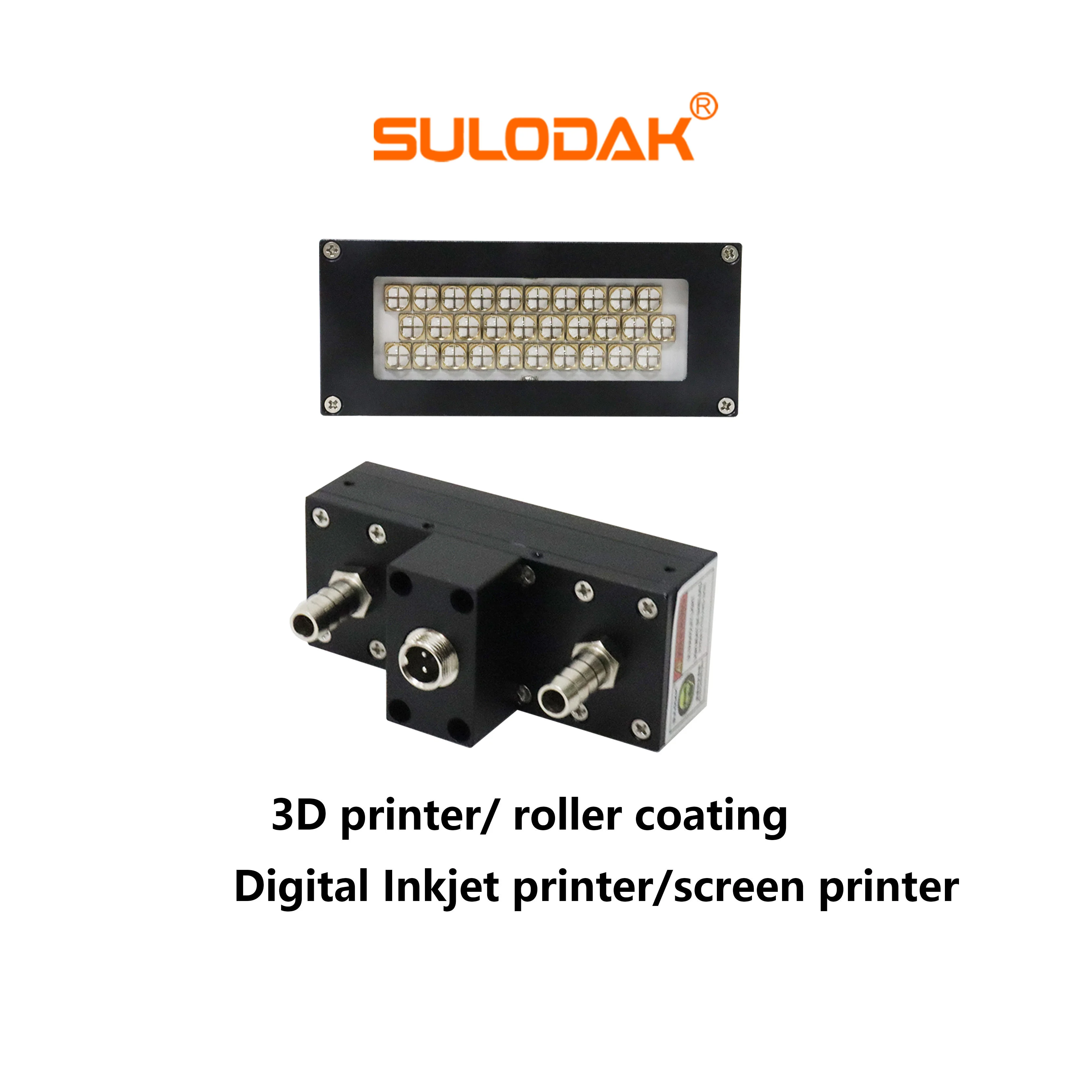 75*24.5 MM Water-Cooled Linear LED  Curing Lamp 360-420nm For Inkjet Pre-Curing Electronic  Glue Drying