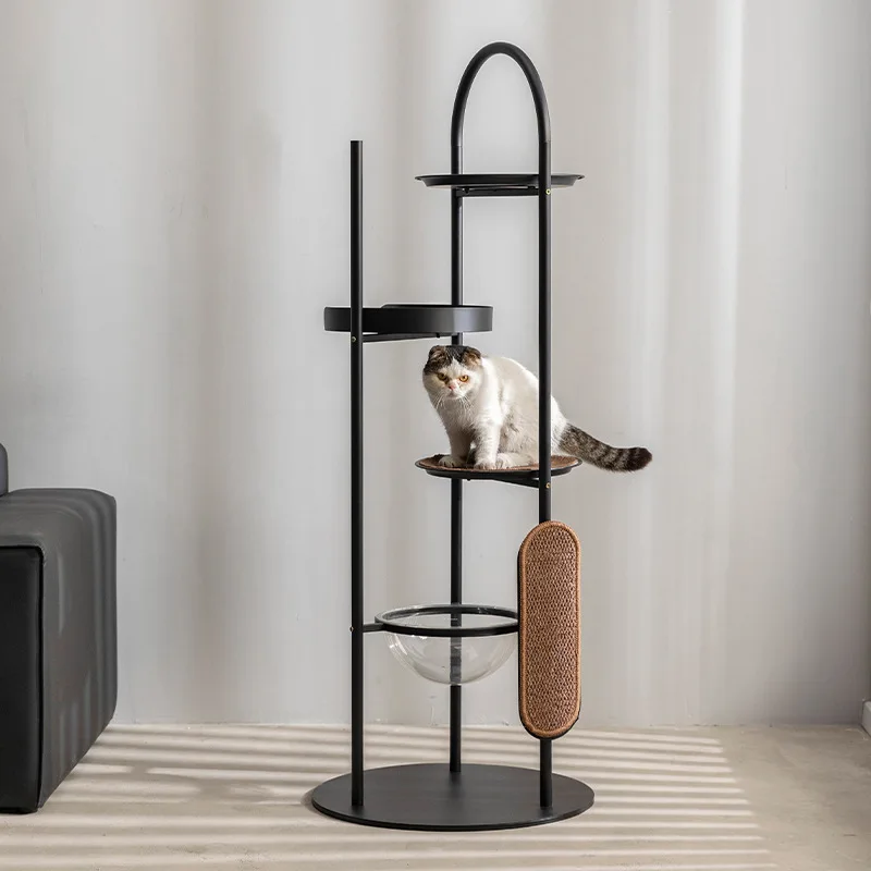 Cat climbing frame Cat tree scratching board Integrated large house Claw grinding climbing frame Does not occupy sp