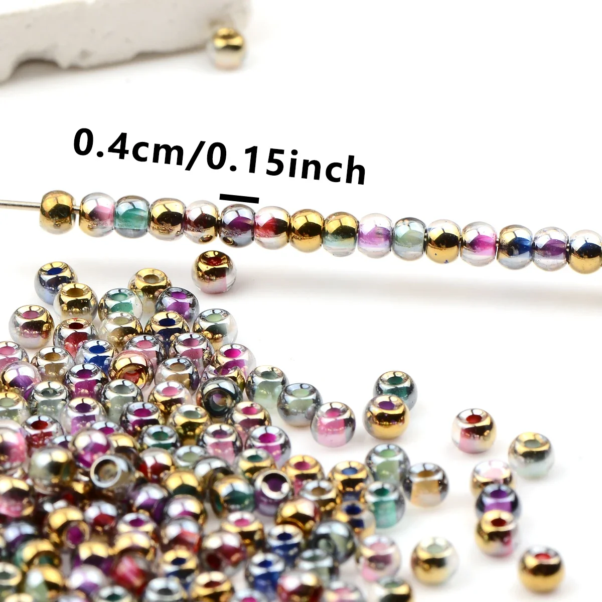 2mm/3mm/4mm Charms Semi-electroplating Uniform Size Czech Glass Beads for Jewelry Making Diy Handmade Handwork Materials