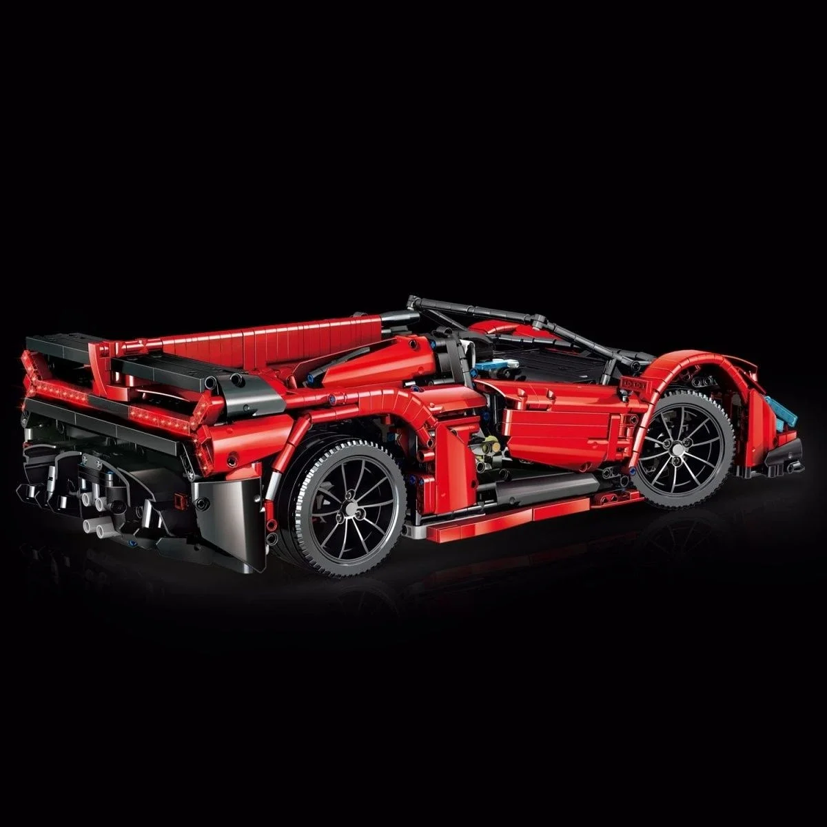 الطوب الصغير سوبر سباق السيارات نموذج اللبنات 2615 قطعة غرفة السيارة التقنية الديكور لعب للأطفال هدايا عيد الميلاد عيد الميلاد #5