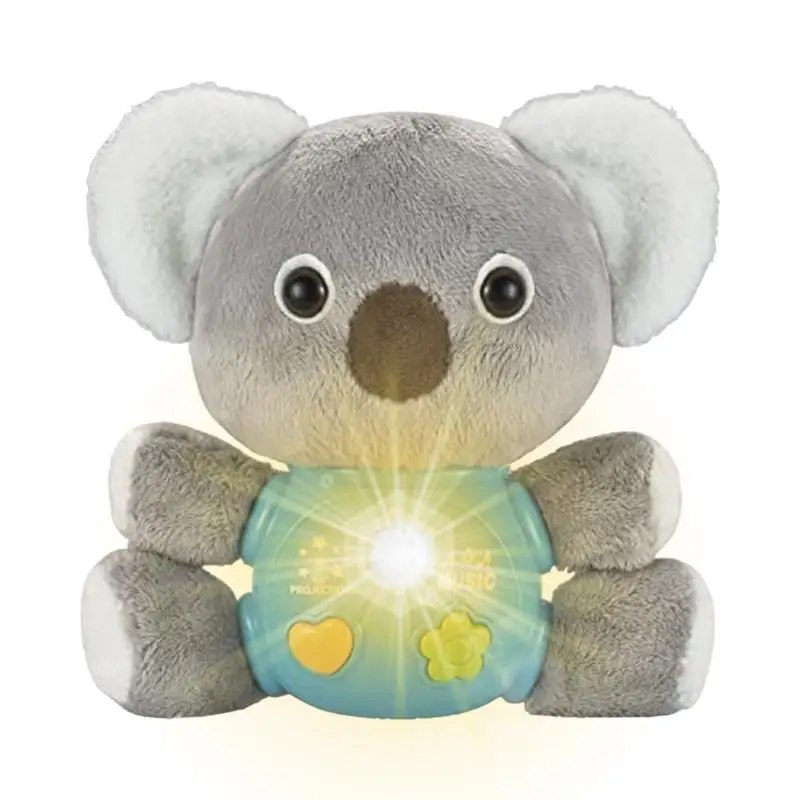 Koala Respirazione Peluche Lenitivo Figura Giocattoli Con Musica Morbido Per La Pelle Del Sonno Amico Dormire Peluche Per I Bambini