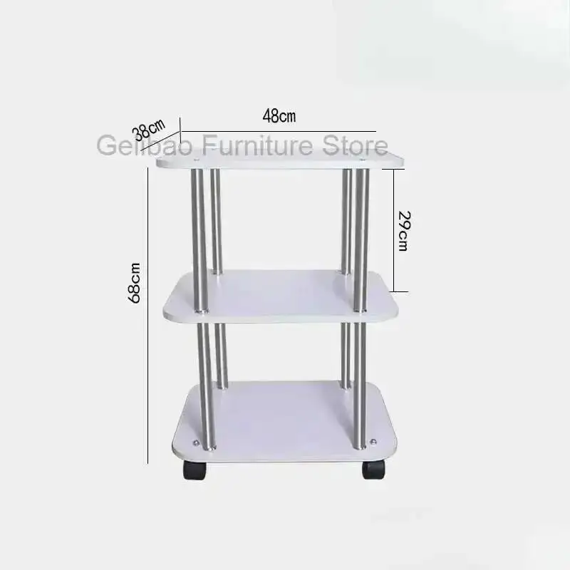 

Aesthetic Auxiliary Cart Salon Furniture Trolley Storage Wheels Spa Organizer Mobile Makeup Beauty Organizers Trolleys Tool Tray