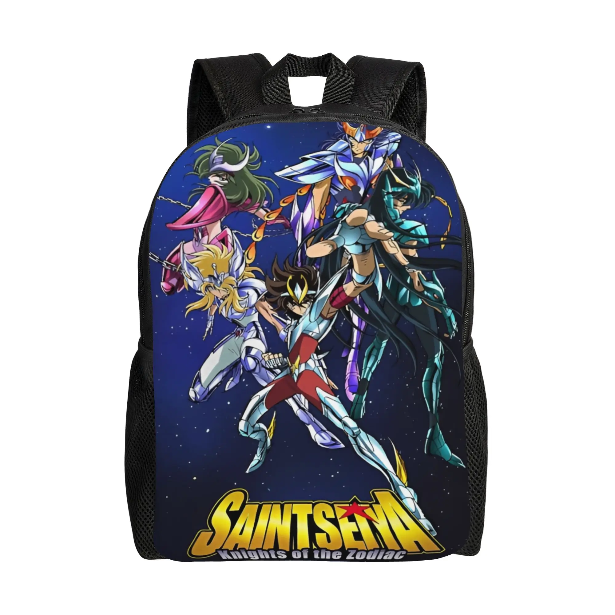

Knights of the Zodiac Saint Seiya 2 backpack ita bag mochila High Street School Retro Washable Rucksack