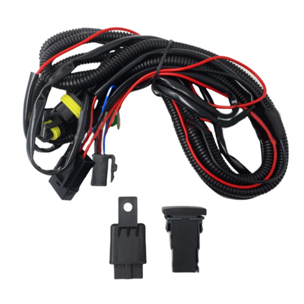 /Fog /Light /Lamp With Harness For Nissan For Tiida Latio For Versa 2005-2010 B4070-ED500 Black ABS Car Front Foglight Assembly