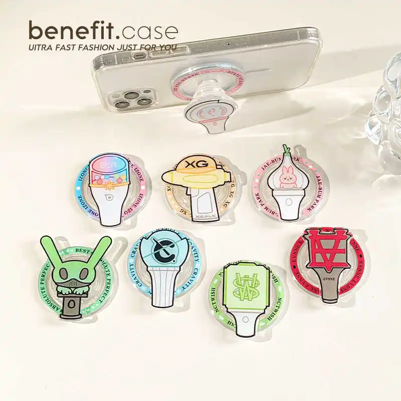 

Мужская и женская магнитная подставка для командной поддержки, подходит для всех мультяшных милых подставок, ленивый портативный настольный компьютер для iPhone 17 16