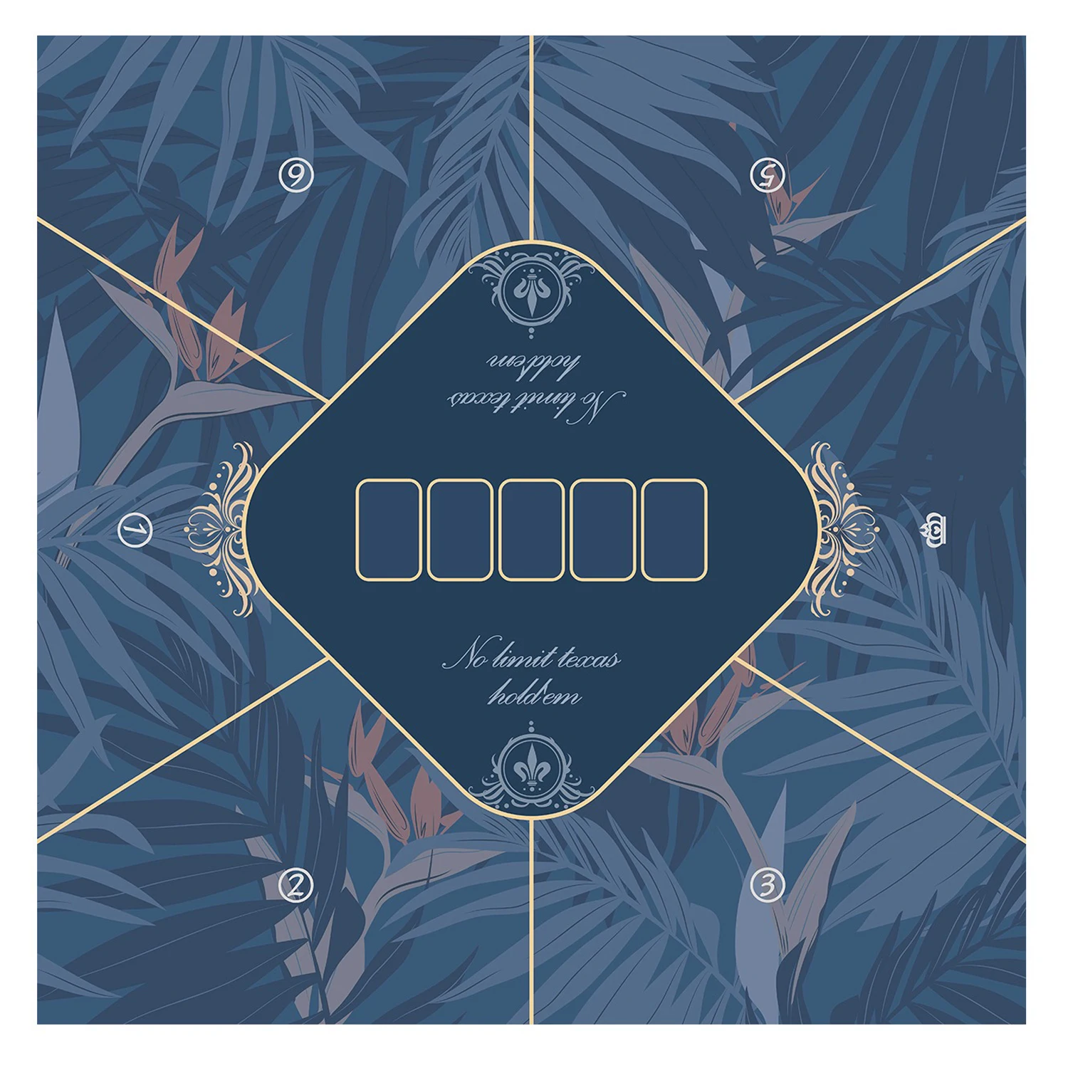 60-70-80-センチメートル正方形テキサスホールデムポーカーゲームマットクリエイティブパターンパーティーマルチプレイヤーポーカーマットエンターテイメントアクセサリー