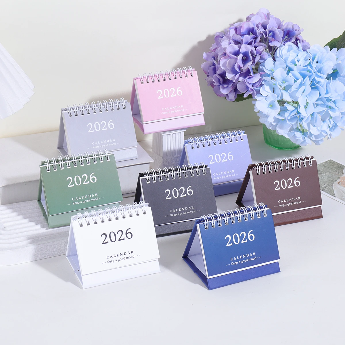 

Новый настольный календарь-ежедневник на 2026 год: Английский календарь, ежегодный и ежемесячный планировщик, ежедневный органайзер, управление временем, декор для офиса