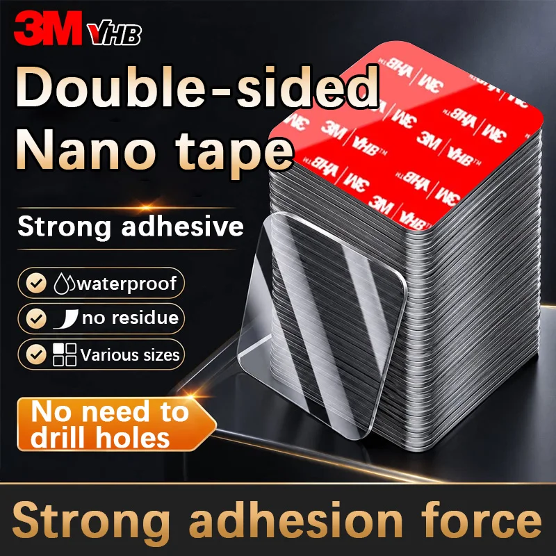 3M VHB Double Sided Adhesive Tape  High Strength  High Adhesion Acrylic Transparent Residue Free Heat Resistant Nano Tape Sheet