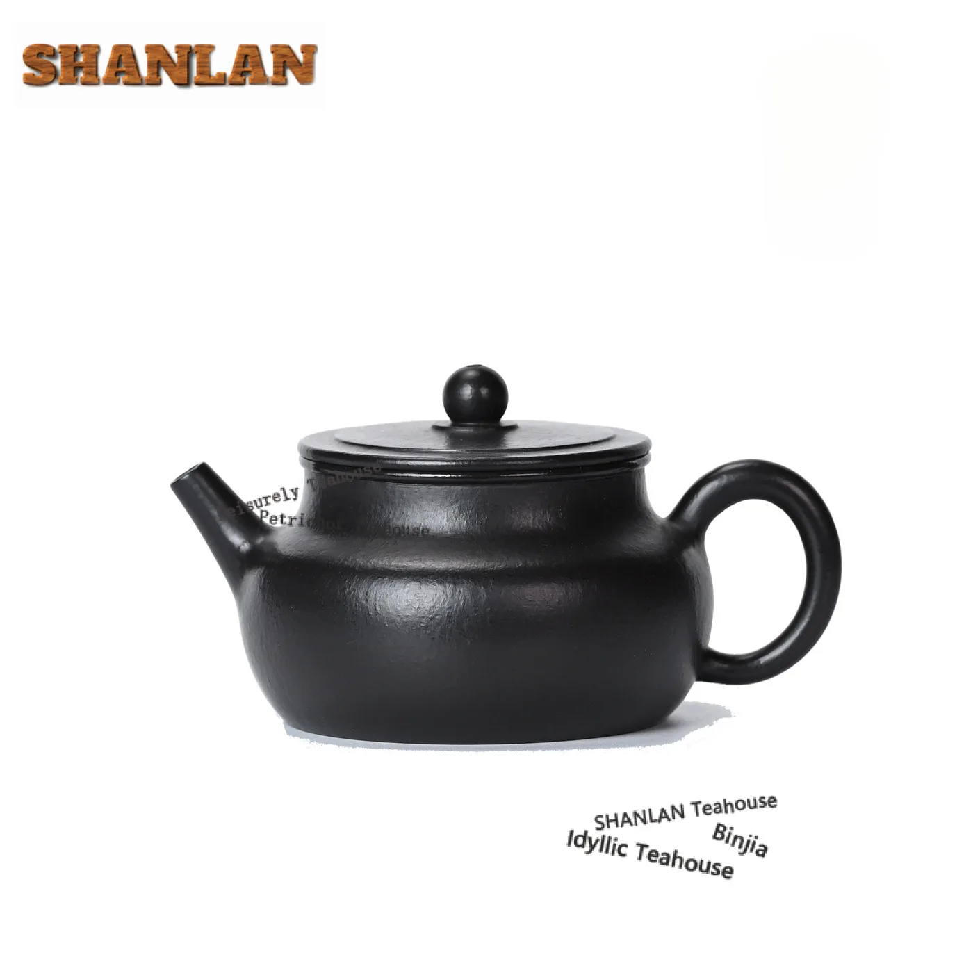 

Чайник из исинской фиолетовой глины, 170 мл, ручной работы, с плоской крышкой, чайник Дэчжун, из необработанной черной глины Чжу, чайный набор, украшение