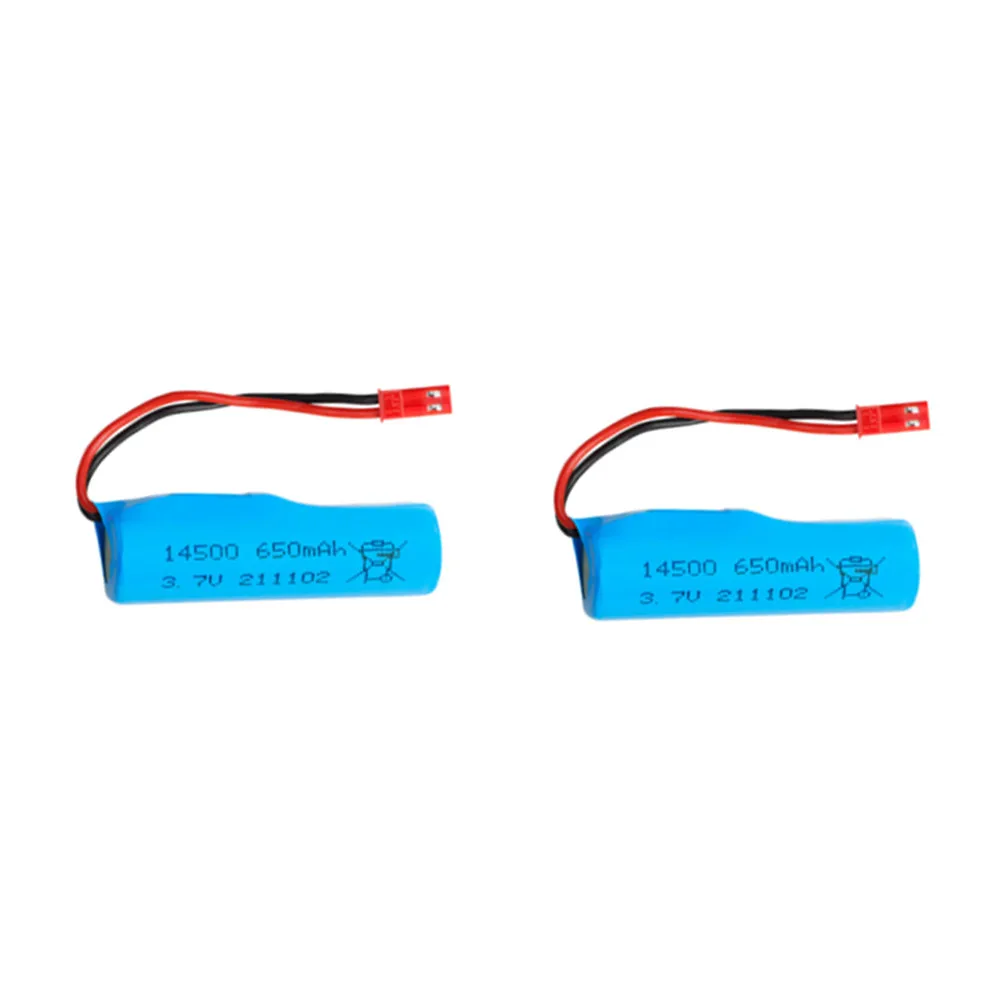 2/4 pcs HUINA 332 RC Truck Battery 3.7v 650mAh / Charging Cable / For : 332 Parts ﻿ HUINA 332 Battery