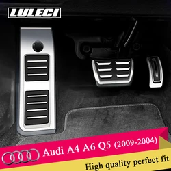 LULECI Car Pedals for Audi AT MT 2009-2024 A4 B8 B9 A6 C7 C8 Q5 High Quality Stainless Steel Accelerator Brake Pedal Cover Pads