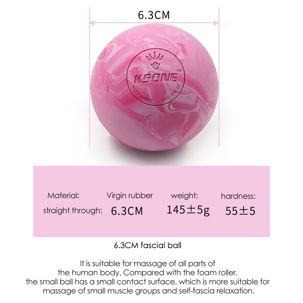 KSONE Lacrosse Massage Ball-Portable Fitness Massage Ball -Muscle Massage Roller-Relaxation Soft Massage Ball 4