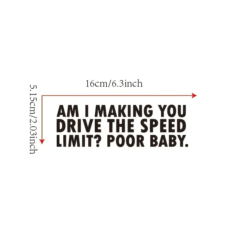 Am I Making You Drive The Speed Limit, Cool Decal, Car Sticker Decal
