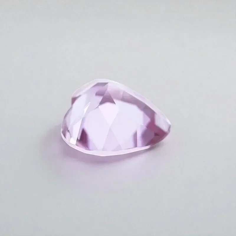 

Purple Color Lab Grown Alexandrite Stone Heart Shape Charms Selectable AGL Certificate for Diy Jewelry Making Necklace Materials