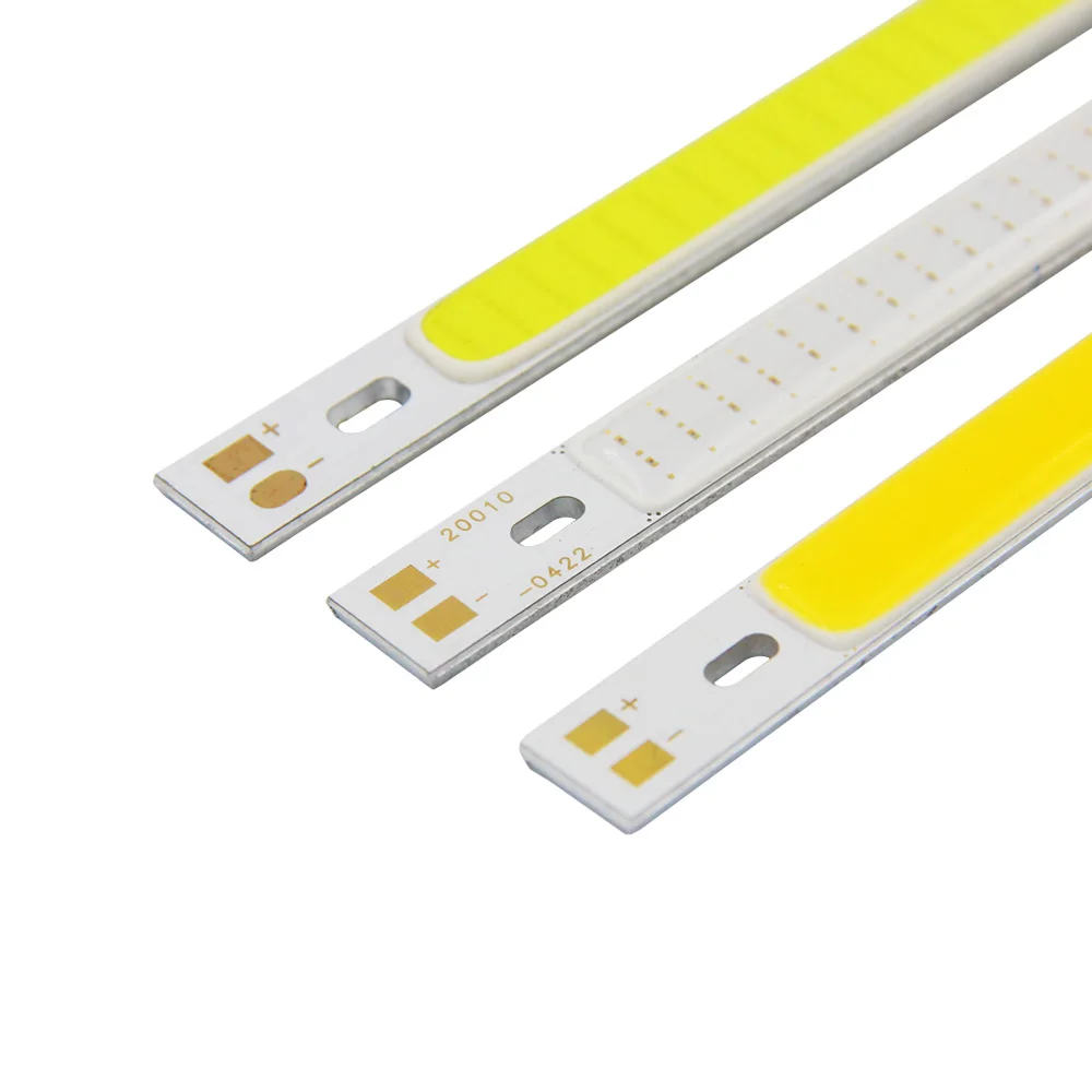 5 sztuk 200x10mm DC 12V LED drążek LED pasek 20cm 10W niebieski zielony czerwony ciepły zimny biały kolor 200mm 12V żarówka COB Chip LED do DIY