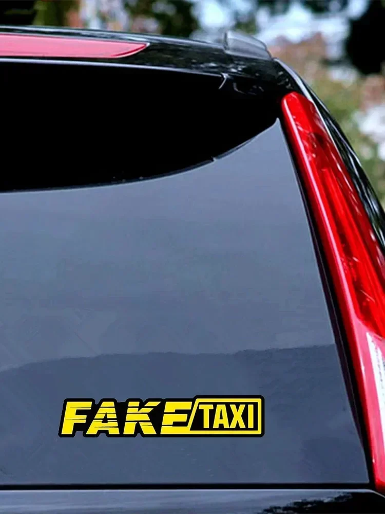 Personalized  Taxi Stickers Custom Racing Fun Decals Scratch Resistant Car Motorcycle Parts view 2