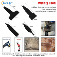 1/4PCS/Set Reciprocating Saw Scraper Blade Saber Shovel Scraping Tool 10/30/50/100mm For Removing Tile Grout Glue Wall Putty