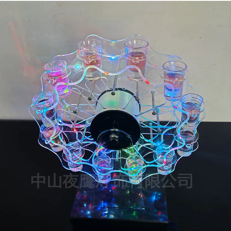 Selected Ferris wheel cup holder luminous bullet cocktail acrylic bar wholesale