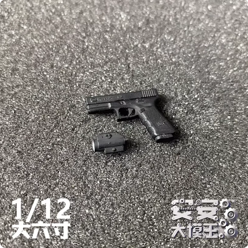 1/12 Scale Soldier Toy Mini G17 Gun Belt Fit 6'' Action Figure Doll Body DIY Accessories  Model In Stock