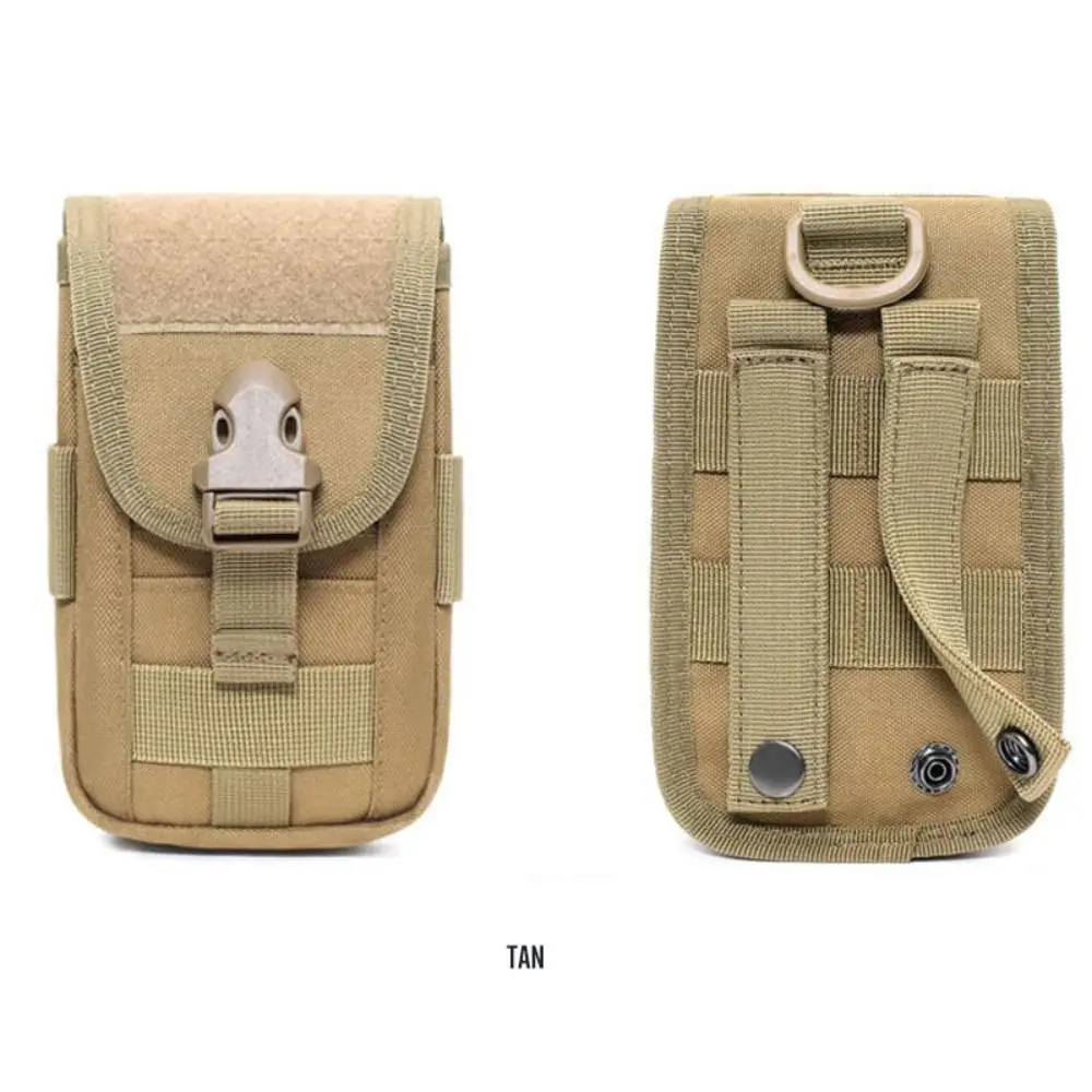 Men's Multifunction Phone Bag Large Capacity Lock Mobile Phone Belt Pouch Waterproof 1000D Nylon Clip-On Case Bag Travel