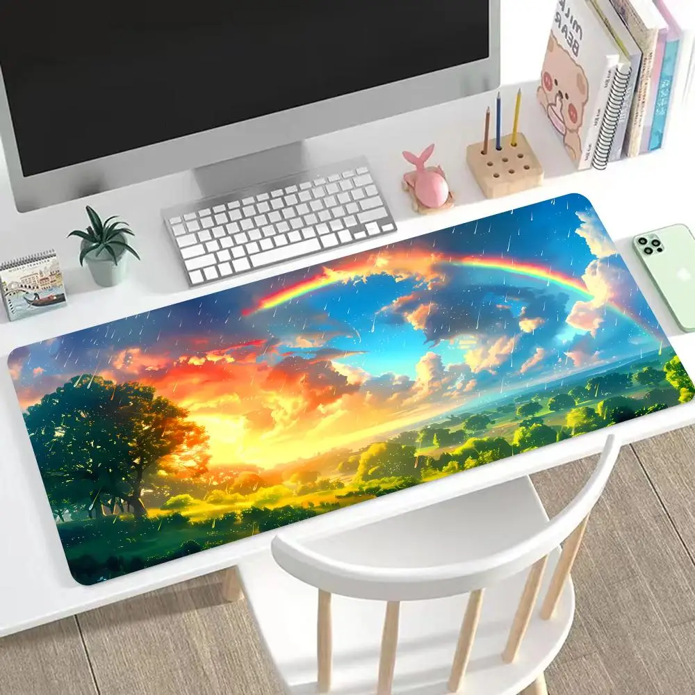 

Rainbow After The Rain Mouse Pad Nice HD Mousepad Pad Extended Gaming Keyboard LargeMousepad 90x40cm XXL Gamer Mousepad