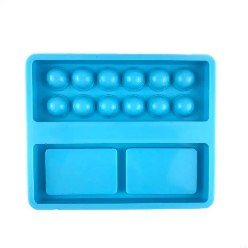 C1FE Paint Tray DIY Making Supplies Silicone Epoxy Resin Casting Mould for Palette Making Gift for Friends Resin Mold Craft